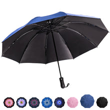 Load image into Gallery viewer, Reverse Folding Automatic Umbrella Inverted Inside Out Sun Rain Women Umbrella 10 Ribs Strong Windproof Women's Umbrellas