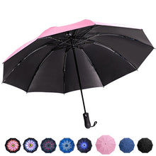 Load image into Gallery viewer, Reverse Folding Automatic Umbrella Inverted Inside Out Sun Rain Women Umbrella 10 Ribs Strong Windproof Women's Umbrellas