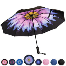 Load image into Gallery viewer, Reverse Folding Automatic Umbrella Inverted Inside Out Sun Rain Women Umbrella 10 Ribs Strong Windproof Women's Umbrellas