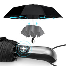 Load image into Gallery viewer, Wind Resistant Three Folding Automatic Umbrella Rain Women Auto Luxury Big Windproof Umbrellas Men Frame Windproof High Quality