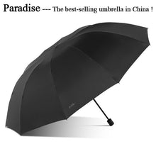 Load image into Gallery viewer, 130cm Big Top Quality Umbrella Men Rain Woman Windproof Large Paraguas Male Sun Floding Umbrella Outdoor Parapluie Waterproof