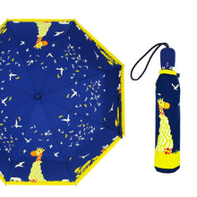 Load image into Gallery viewer, LIKE RAIN Cute Cat Women Umbrella Creative Cartoon Girl Automatic Umbrella Rain Women Three-Folding Travel Pocket Parasol UBY29