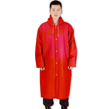 Load image into Gallery viewer, Waterproof poncho with sleeves eva travel raincoat adult non-disposable raincoat Siamese environmentally friendly transparent