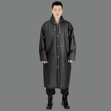 Load image into Gallery viewer, Waterproof poncho with sleeves eva travel raincoat adult non-disposable raincoat Siamese environmentally friendly transparent