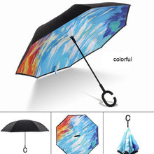 Load image into Gallery viewer, Reverse Umbrella Inverted Anti UV Umbrella Man Umbrellas C Handle Windproof Women Sun and Rain invertido Paraguas Parapluie