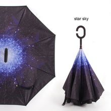 Load image into Gallery viewer, Reverse Umbrella Inverted Anti UV Umbrella Man Umbrellas C Handle Windproof Women Sun and Rain invertido Paraguas Parapluie