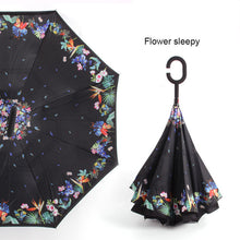 Load image into Gallery viewer, Reverse Umbrella Inverted Anti UV Umbrella Man Umbrellas C Handle Windproof Women Sun and Rain invertido Paraguas Parapluie