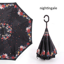 Load image into Gallery viewer, Reverse Umbrella Inverted Anti UV Umbrella Man Umbrellas C Handle Windproof Women Sun and Rain invertido Paraguas Parapluie
